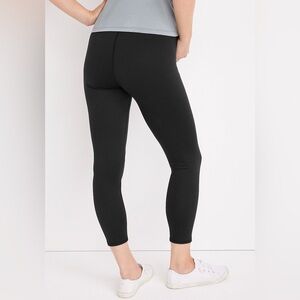 New Maurices Classic Black Leggings maternity pants stretch LARGE 12 14
